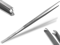 Profi Grillpinzette Kchenpinzette Kochpinzette Pinzette mit V Zahnung aus Edelstahl 60 cm