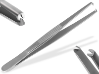 Premium Futterpinzette Aquarium Pinzette 10,5 cm mit V Zahnung aus geh�rtetem rostfreiem Edelstahl