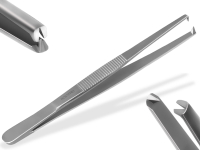 Profi Kchenpinzette Grillpinzette Kochpinzette Pinzette mit V Zahnung aus Edelstahl 13 cm