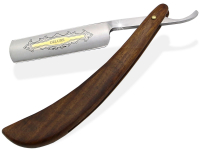 Rasiermesser mit Echtholzgriff und Gold�tzung