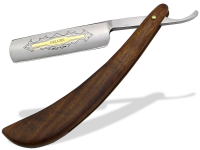 Rasiermesser mit extra hohen Echt-Holz-Schalen und Gold�tzung
