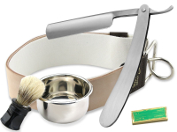 Rasiermesser Set Profi Puma Schleifpaste+Solinger Lederriemen