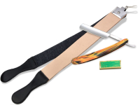 Rasur Set mit Solinger Schleifpaste+Doppellederriemen und Rasier