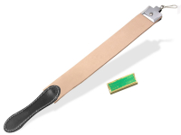 Leder Streichriemen Set mit Schleifpaste aus Solingen als Abziehleder Set