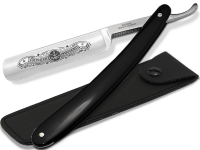 Profi Rasiermesser aus SOLINGEN 5/8 Zoll Hohlschliff Bartmesser  Germany mit �tzung f�r eine gr�ndliche Nassrasur und Etui zur Aufbewahrung