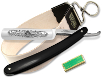 Solingen Rasiermesser-Set Rasiermesser Lederiemen Abziehleder und Paste  Germany Profi Rasier-Set f�r Herren zur perfekten Bartpflege M�nner Geschenk Set f�r Geburtstag Ostern Weihnachten