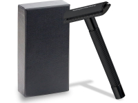 Rasierhobel aus Solingen Nassrasierer f�r Herren Rasierer Made in Germany mit geschlossenem Kamm f�r klassische Rasierklingen Sicherheitsrasierer f�r eine perfekte Bartpflege Edelstahl Griff Schwarz