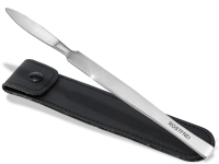 Stumpfes Skalpell Hornhautentferner Hornhautschaber Creme Schaber aus Rostfreiem Edelstahl Fu�pflege Instrument Pedik�re Spachtel f�r eine Schonende Hornhautentfernung mit Etui 15 cm