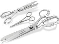 3-Teiliges Stoffscheren-Set Textilschere Schneiderschere Arbeistschere N�hschere 20 cm + 24,5 cm + Stickschere 11,5 cm gerade - Rostfrei Edelstahl