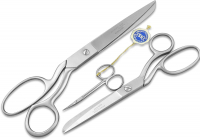 Premium Schneiderschere 10 Zoll + Stoffschere 8 Zoll Mikroverzahnt + Nhschere Solingen 3.5 Zoll