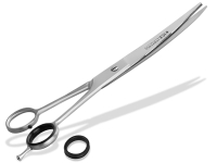 Fellschere f�r Hunde Hundeschere Haarschere mit gebogene Schnittfl�che Schere f�r Fell und Haare 8 Zoll