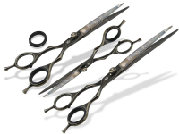 3 Hunde Haarscheren im Set mit gebogener Schnittfl�che