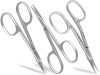 3er Set Manikre Schere Nagel-Hautschere 9 cm Gebogen Set Edelstahl