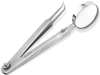 Splitter Pinzette gebogen mit Lupe 13 cm
