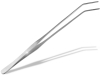 Gebogene Pinzette 30 cm Extra Schlank