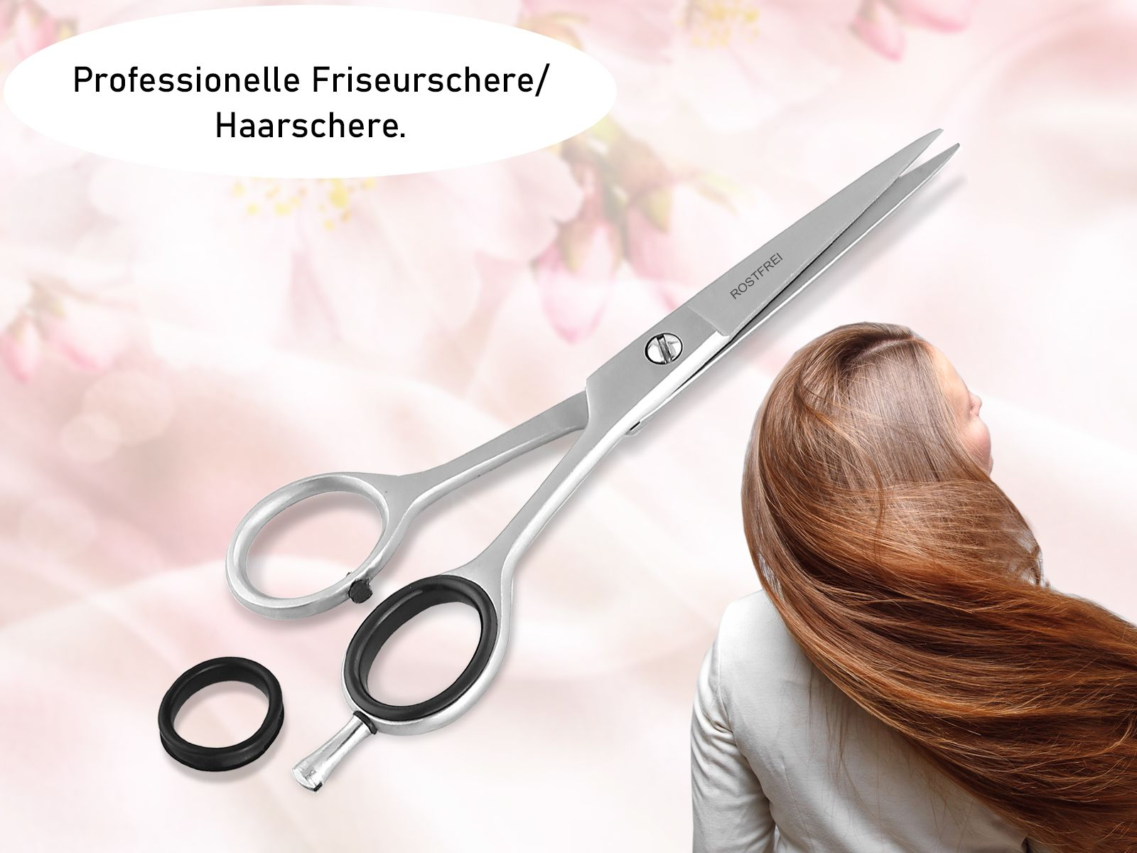 81352744 Haarschere 13,97 cm Friseurschere Scharfer Profi Haarschneideschere mit Haarschnitt für Rostfrei perfekten Schneide Edelstahl einen