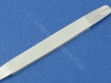 Nagelfeile Metallnagelfeile Stahl Feile 7 cm 3-Hieb mit Nagelhautschieber