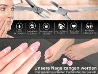 Nagelzange 12,5 cm spitz EXTRA STARK Profiqualitt