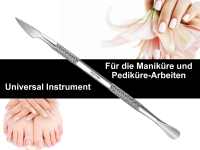 Nagelhautmesser aus Rostfreiem Edelstahl 14 cm mit Nagelhautschieber fr Manikre Pedikre