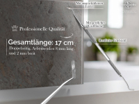 Profi Nagelreiniger Eckenheber Fu�pflege Doppelinstrument aus rostfreiem Edelstahl f�r Nagelecken als Ideales Fu�pflegewerkzeug