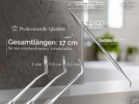 3er SET Doppel Eckenheber kleine + mittlere + gro�e Enden