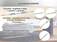 Profi Eckenfeilen-Set 3-Teilig aus Edelstahl