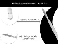 Hornhautentferner Set aus Edelstahl Hornhautschaber Nagelreinger zur Hornhautentfernung