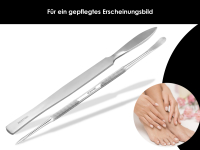 Hornhautentferner Set aus Edelstahl Hornhautschaber Nagelreinger zur Hornhautentfernung