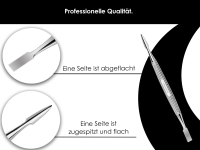 Doppelinstrument Spatel Nagelhautschieber