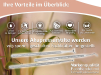 Akupressurstifte Set Massage-Stifte Akupunktur Massage-Stab aus rostfreiem Edelstahl im Etui