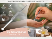 Kleiner Massage-Stift Punktsucher 2/5 mm Akupressurstift Akupunktur St�bchen Stab 8 cm Mini Ausf�hrung - Edelstahl Rostfrei