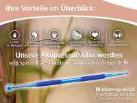 Akupunktur-Stift Titan Akupressur-Stift Punktsucher Meridianstift Edelstahl Kugel 3/7 mm Akupressurstift Akupunktur-Stab