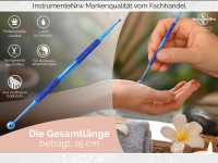 Akupunktur-Stift Titan Akupressur-Stift Punktsucher Meridianstift Edelstahl Kugel 3/7 mm Akupressurstift Akupunktur-Stab