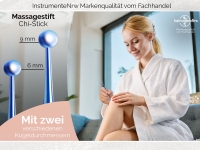 Akupressur-Stift Kugeln 6/9 mm Titan Edelstahl Akupunktur-Stift Triggerpunkt-Massage Meridianstift Akupressurstift