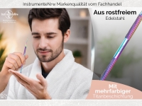 Akupressurstift Massagestab Massage Edelstahl Titan 2/5 mm Akupunktur Stift Akupressur Stift