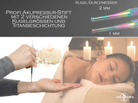 Massagewerkzeug Triggerpunkt Akupressurstift Titan Edelstahl 1/2 mm Akupunktur-Stift Akupressur-Stift Massagestab