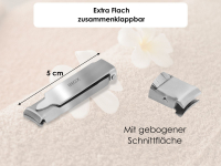 Kleiner Nagelknipser Rostfreier Edelstahl mit Nagelfeile