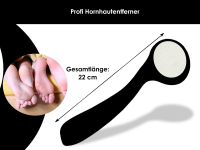 ERGO Hornhautraspel 2-Seitig Hornhautentferner Hornhautfeile