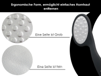 ERGO Hornhautraspel 2-Seitig Hornhautentferner Hornhautfeile