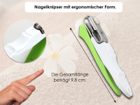 Nagelknipser Nagelschere Manikre Pedikre Knipser - 360 Grad Drehbar  Fupflege Nagelschneider Nail Clipper zum Krzen von Fingerngel und Fungel