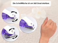 Nagelknipser Nagelschere Manikre Pedikre Knipser - 360 Grad Drehbar  Fupflege Nagelschneider Nail Clipper zum Krzen von Fingerngel und Fungel