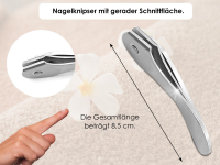 Profi Nagelknipser Nagelschere Manikre Knipser Nail Cutter Edelstahl Rostfrei mit Scharfer Seitlicher Schnittflche