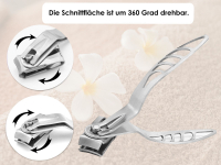 Nagelknipser Edelstahl Rostfrei 360 Grad