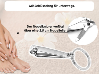 Nagelknipser fr Finger und Fungel Knipser Nail Cutter als Schlsselanhnger