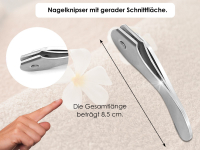 Profi Nagelknipser Knipser Edelstahl für Nagelpflege Arbeiten Rund um Fingernagel und Fußnagel