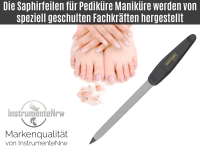 Nagelfeile aus Solingen 16 cm Saphirnagelfeile Fein/Grob