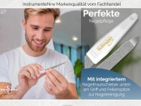 Profi Nagelfeilen Set aus Solingen Feilen 2-Seitig Fein/Grob Pedik�re Saphirnagelfeilen