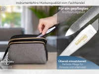 Profi Nagelfeilen 2er Set Hohlfeile aus Solingen 2-Seitig Fein/Grob 15 cm