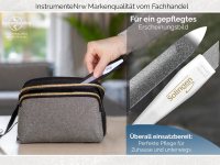 Nagelfeile Hohlfeile aus Solingen Manikre Saphirnagelfeile Made in Germany Fein/Grob Pedikre Feile Nagelpflege fr Hnde und Fe