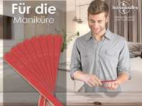 Sandblatt-Nagelfeile Sandblattnagelfeilen 10 Stk, 2-Seitig, Fein und Grob
